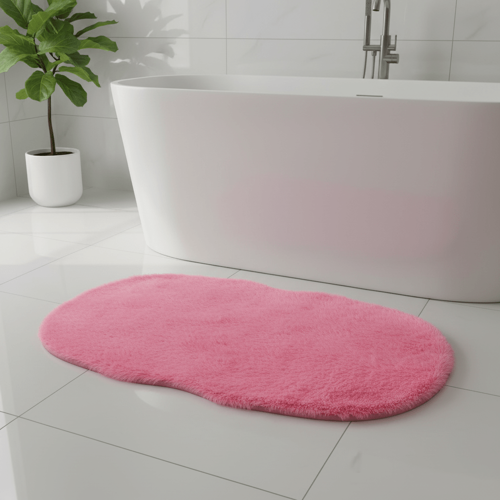 Ultra-Soft Oval Plush Floor Mat | Fluffy Shaggy Rug for Bedroom, Bathroom & Living Room | Non-Slip Faux Fur Carpet | 58×88 cm | - Al Kabayel Discount CentreUltra-Soft Oval Plush Floor Mat | Fluffy Shaggy Rug for Bedroom, Bathroom & Living Room | Non-Slip Faux Fur Carpet | 58×88 cm |DoormatsAKDCAl Kabayel Discount Centre