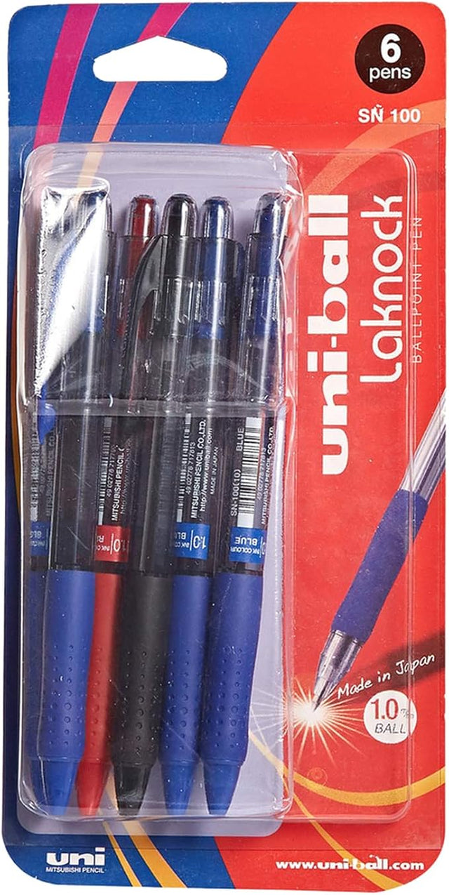 Uni - Ball Ball Pen Laknock Bls=6Pcs Ass - Al Kabayel Discount CentreUni - Ball Ball Pen Laknock Bls=6Pcs AssPens, Pencils & MarkersUNI - BALLAl Kabayel Discount Centre