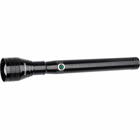 Sonashi 5000mAh Rechargeable LED Torch | High Power Bright Beam | 2-Hour Runtime | Durable Black Design for Daily Use
