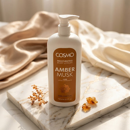 Cosmo Amber Musk Moisturizing Body Lotion – 750 ml