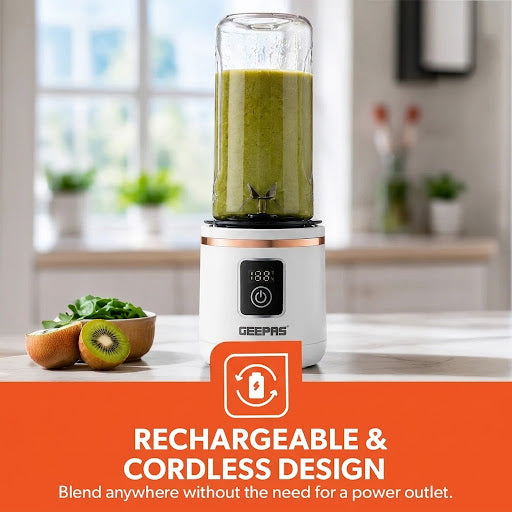 Geepas Rechargeable Portable Blender GSB44058