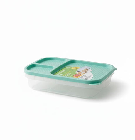 USCAN 3 - Compartment Plastic Lunch Box – Leakproof Bento Meal Container, Green, 240×155×50 mm - Al Kabayel Discount CentreUSCAN 3 - Compartment Plastic Lunch Box – Leakproof Bento Meal Container, Green, 240×155×50 mmLunch BoxUSCANAl Kabayel Discount Centre