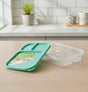 USCAN 3 - Compartment Plastic Lunch Box – Leakproof Bento Meal Container, Green, 240×155×50 mm - Al Kabayel Discount CentreUSCAN 3 - Compartment Plastic Lunch Box – Leakproof Bento Meal Container, Green, 240×155×50 mmLunch BoxUSCANAl Kabayel Discount Centre