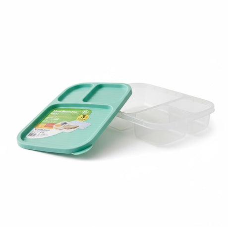 USCAN 3 - Compartment Plastic Lunch Box – Leakproof Bento Meal Container, Green, 240×155×50 mm - Al Kabayel Discount CentreUSCAN 3 - Compartment Plastic Lunch Box – Leakproof Bento Meal Container, Green, 240×155×50 mmLunch BoxUSCANAl Kabayel Discount Centre