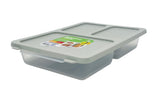 USKAN Saklama Kabi 3 Compartment Food Saver Box 330ml+330ml+750ml, Grey - Al Kabayel Discount CentreUSKAN Saklama Kabi 3 Compartment Food Saver Box 330ml+330ml+750ml, GreyLunch BoxUSKANAl Kabayel Discount Centre