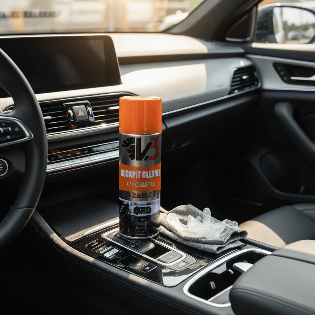 V3 Cocokpit Cleaner Car Cosmetics Orange - 450ml - Al Kabayel Discount CentreV3 Cocokpit Cleaner Car Cosmetics Orange - 450mlAutomotiveV3Al Kabayel Discount Centre