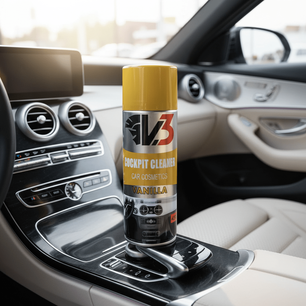 V3 Cocokpit Cleaner Car Cosmetics Vanilla - 450ml - Al Kabayel Discount CentreV3 Cocokpit Cleaner Car Cosmetics Vanilla - 450mlAutomotiveV3Al Kabayel Discount Centre