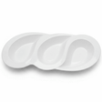 Vague Premium White Elegant 3 - Section Melamine Snack Serving Plate 36×15 cm Party Platter - Al Kabayel Discount CentreVague Premium White Elegant 3 - Section Melamine Snack Serving Plate 36×15 cm Party PlatterServing TraysVAGUEAl Kabayel Discount Centre