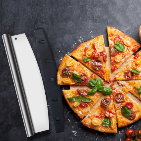 VAGUE Rocking Stainless Steel Pizza Cutter 35cm*9.8cm - Al Kabayel Discount CentreVAGUE Rocking Stainless Steel Pizza Cutter 35cm*9.8cmCookware AccessoriesVAGUEAl Kabayel Discount Centre