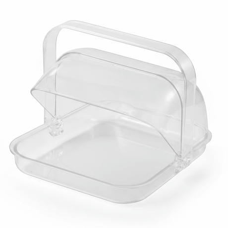 Vague Square Acrylic Candy Box with Handle | Crystal Clear Hinged Lid | 32.5 × 30.6 × 25 cm - Al Kabayel Discount CentreVague Square Acrylic Candy Box with Handle | Crystal Clear Hinged Lid | 32.5 × 30.6 × 25 cmJars & Food SaversVAGUEAl Kabayel Discount Centre