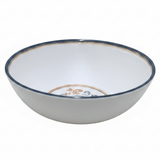 Vague White Melamine Bowl with Navy Blue Rim & Floral Design — 5.25 Inch - Al Kabayel Discount CentreVague White Melamine Bowl with Navy Blue Rim & Floral Design — 5.25 InchBowlsVAGUEAl Kabayel Discount Centre