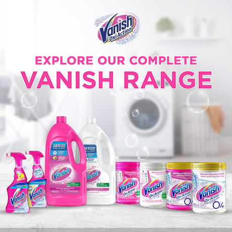 Vanish Gold Oxi Action Fabric Stain Remover 900g White clothes - Al Kabayel Discount CentreVanish Gold Oxi Action Fabric Stain Remover 900g White clothesLaundry CareVANISHAl Kabayel Discount Centre