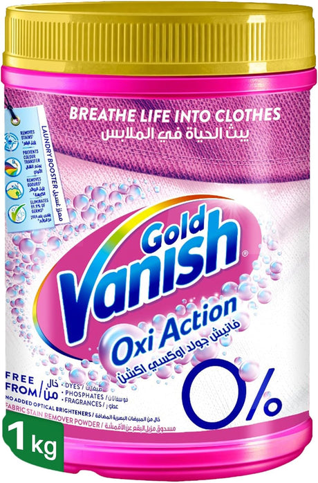 Vanish Gold Oxi Action Fabric Stain Remover Powder 1Kg - Al Kabayel Discount CentreVanish Gold Oxi Action Fabric Stain Remover Powder 1KgLaundry CareVANISHAl Kabayel Discount Centre