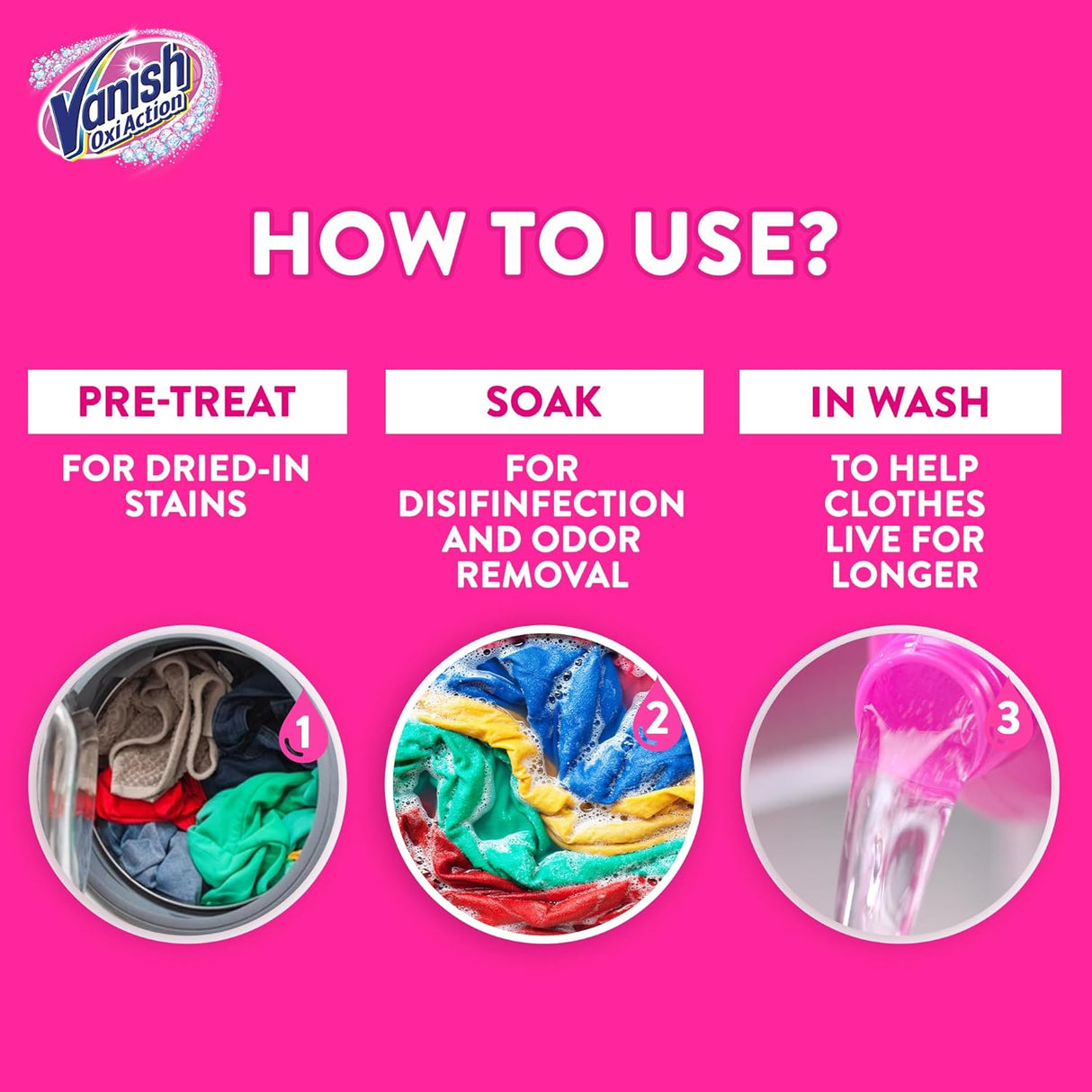 Vanish Liquid Fabric Stain Remover 500ml for Coloured & White clothes - Al Kabayel Discount CentreVanish Liquid Fabric Stain Remover 500ml for Coloured & White clothesLaundry CareVANISHAl Kabayel Discount Centre