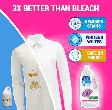 Vanish Stain Remover Liquid for Whites 1L - Al Kabayel Discount CentreVanish Stain Remover Liquid for Whites 1LLaundry CareVANISHAl Kabayel Discount Centre