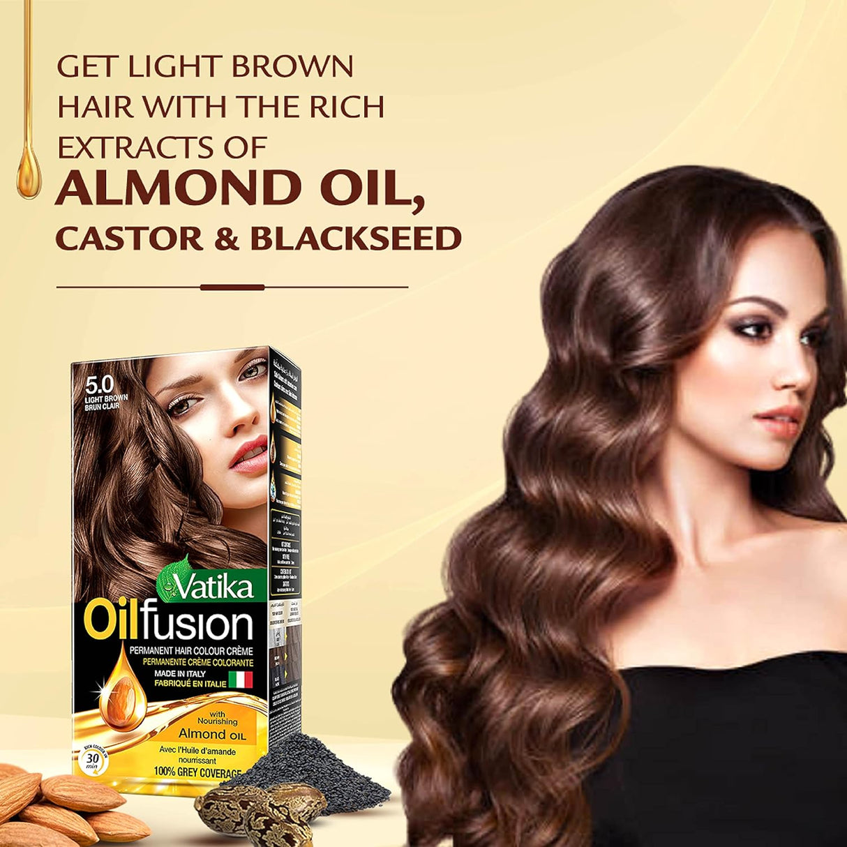 Vatika Naturals Colouring Kit With Almond Oil For Grey Hair 5.0 - Light Brown, 108ML - Al Kabayel Discount CentreVatika Naturals Colouring Kit With Almond Oil For Grey Hair 5.0 - Light Brown, 108MLHair CareVATIKAAl Kabayel Discount Centre