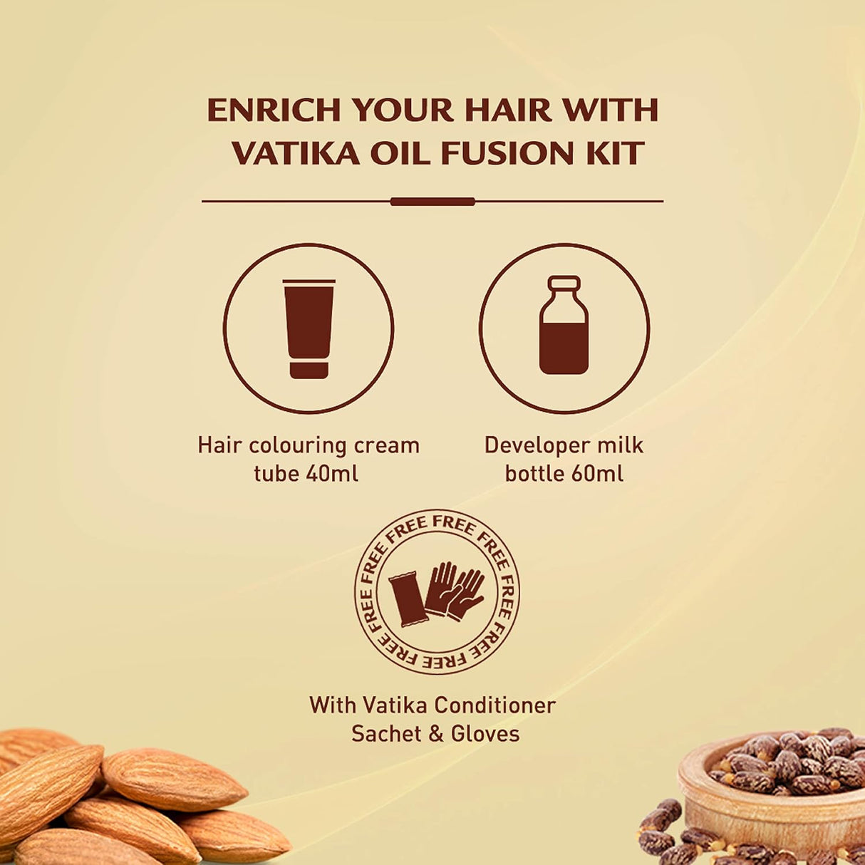 Vatika Naturals Colouring Kit With Almond Oil For Grey Hair 5.0 - Light Brown, 108ML - Al Kabayel Discount CentreVatika Naturals Colouring Kit With Almond Oil For Grey Hair 5.0 - Light Brown, 108MLHair CareVATIKAAl Kabayel Discount Centre