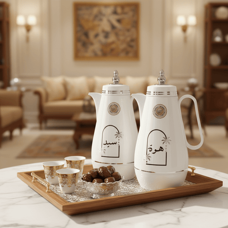 Velvet 2 - Piece Vacuum Flask Set 1L + 1L – White Finish Insulated Serving Flask Set - Al Kabayel Discount CentreVelvet 2 - Piece Vacuum Flask Set 1L + 1L – White Finish Insulated Serving Flask SetThermosVELVETAl Kabayel Discount Centre