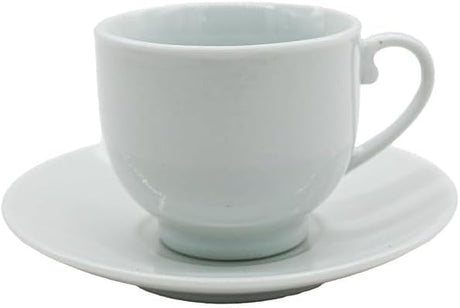 Velvet Ceramic 12Pcs Cup And Saucer Tea Cups Set of 6 Teacups With Saucer 70ML - White - Al Kabayel Discount CentreVelvet Ceramic 12Pcs Cup And Saucer Tea Cups Set of 6 Teacups With Saucer 70ML - WhiteTea CupsVELVETAl Kabayel Discount Centre