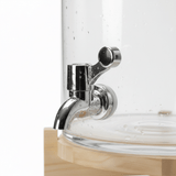 Velvet Glass Beverage Dispenser with Wooden Stand – 9L - Al Kabayel Discount CentreVelvet Glass Beverage Dispenser with Wooden Stand – 9LJugsVELVETAl Kabayel Discount Centre