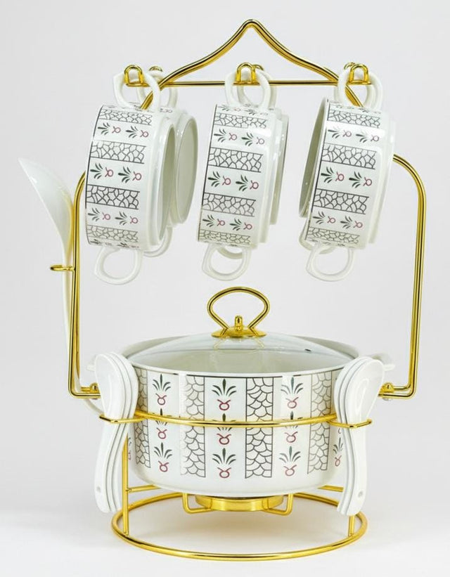 Velvet Premium 16 - Piece Ceramic Soup Set – White Finish with Elegant Unique Artistic Design - Al Kabayel Discount CentreVelvet Premium 16 - Piece Ceramic Soup Set – White Finish with Elegant Unique Artistic DesignBowlsVELVETAl Kabayel Discount Centre