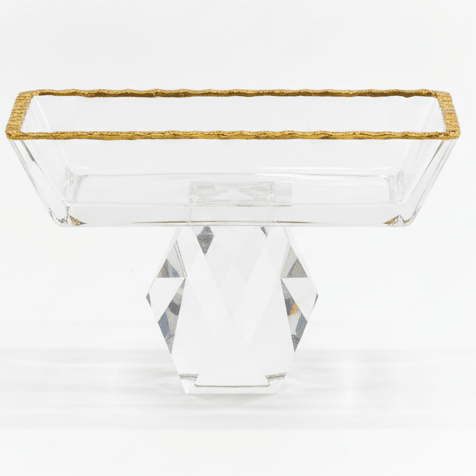 Velvet Rectangular Gold - Rim Glass Serving Bowl – Stylish Serving Dish for Snacks & Appetizers – 13.5×9 cm - Al Kabayel Discount CentreVelvet Rectangular Gold - Rim Glass Serving Bowl – Stylish Serving Dish for Snacks & Appetizers – 13.5×9 cmBowlsVELVETAl Kabayel Discount Centre
