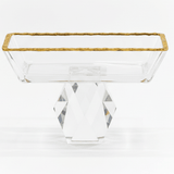 Velvet Rectangular Gold - Rim Glass Serving Bowl – Stylish Serving Dish for Snacks & Appetizers – 13.5×9 cm - Al Kabayel Discount CentreVelvet Rectangular Gold - Rim Glass Serving Bowl – Stylish Serving Dish for Snacks & Appetizers – 13.5×9 cmBowlsVELVETAl Kabayel Discount Centre