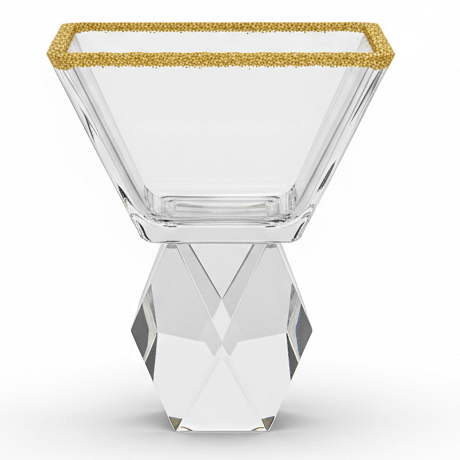 Velvet Square Gold Accent Glass Bowl – Modern Small Bowl for Desserts & Serving – 10 cm - Al Kabayel Discount CentreVelvet Square Gold Accent Glass Bowl – Modern Small Bowl for Desserts & Serving – 10 cmBowlsVELVETAl Kabayel Discount Centre