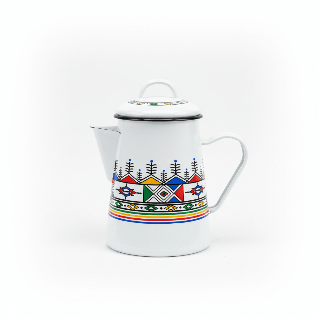 Velvet White Enamel Kettle with Traditional Print – 1.8 Ltr - Al Kabayel Discount CentreVelvet White Enamel Kettle with Traditional Print – 1.8 LtrTea/Coffee PotsVELVETAl Kabayel Discount Centre