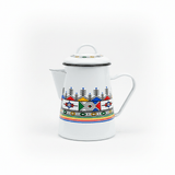 Velvet White Enamel Kettle with Traditional Print – 1.8 Ltr - Al Kabayel Discount CentreVelvet White Enamel Kettle with Traditional Print – 1.8 LtrTea/Coffee PotsVELVETAl Kabayel Discount Centre