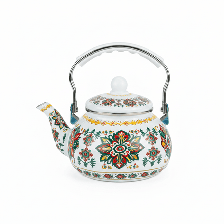 Venice Enamel Kettle With Floral Mandala Design - 2.5 Litre - Al Kabayel Discount CentreVenice Enamel Kettle With Floral Mandala Design - 2.5 LitreTea/Coffee PotsVENICEAl Kabayel Discount Centre