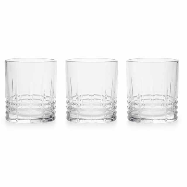 Venice Stylish Clear Glass Tumbler Set – Elegant Design Drinking Glasses, 3 Pieces, 150 ml - Al Kabayel Discount CentreVenice Stylish Clear Glass Tumbler Set – Elegant Design Drinking Glasses, 3 Pieces, 150 mlTumblersVENICEAl Kabayel Discount Centre