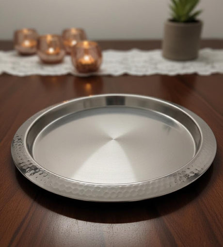 Venus Hardware Steel Tray – Silver Finish | 35 cm Premium Serving Tray - Al Kabayel Discount CentreVenus Hardware Steel Tray – Silver Finish | 35 cm Premium Serving TrayServing TraysVENUSAl Kabayel Discount Centre