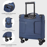 Verage Toledo 15 - Inch Underseat Softside Carry - On with Spinner Wheels & USB Charging Port – Navy - Al Kabayel Discount CentreVerage Toledo 15 - Inch Underseat Softside Carry - On with Spinner Wheels & USB Charging Port – NavyCabin LuggageVERAGEAl Kabayel Discount Centre
