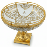 Veranese Luxury Golden Metal Footed White Ceramic Fruit Bowl Decorative Serving Bowl 28×22cm - Al Kabayel Discount CentreVeranese Luxury Golden Metal Footed White Ceramic Fruit Bowl Decorative Serving Bowl 28×22cmBowlsVERANESEAl Kabayel Discount Centre