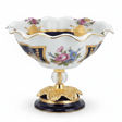 Veranese Premium Footed Ceramic and Metal Fruit Serving Bowl White and Navy Blue with Gold Floral Design 24×21 cm Luxury Decor - Al Kabayel Discount CentreVeranese Premium Footed Ceramic and Metal Fruit Serving Bowl White and Navy Blue with Gold Floral Design 24×21 cm Luxury DecorBowlsVERANESEAl Kabayel Discount Centre