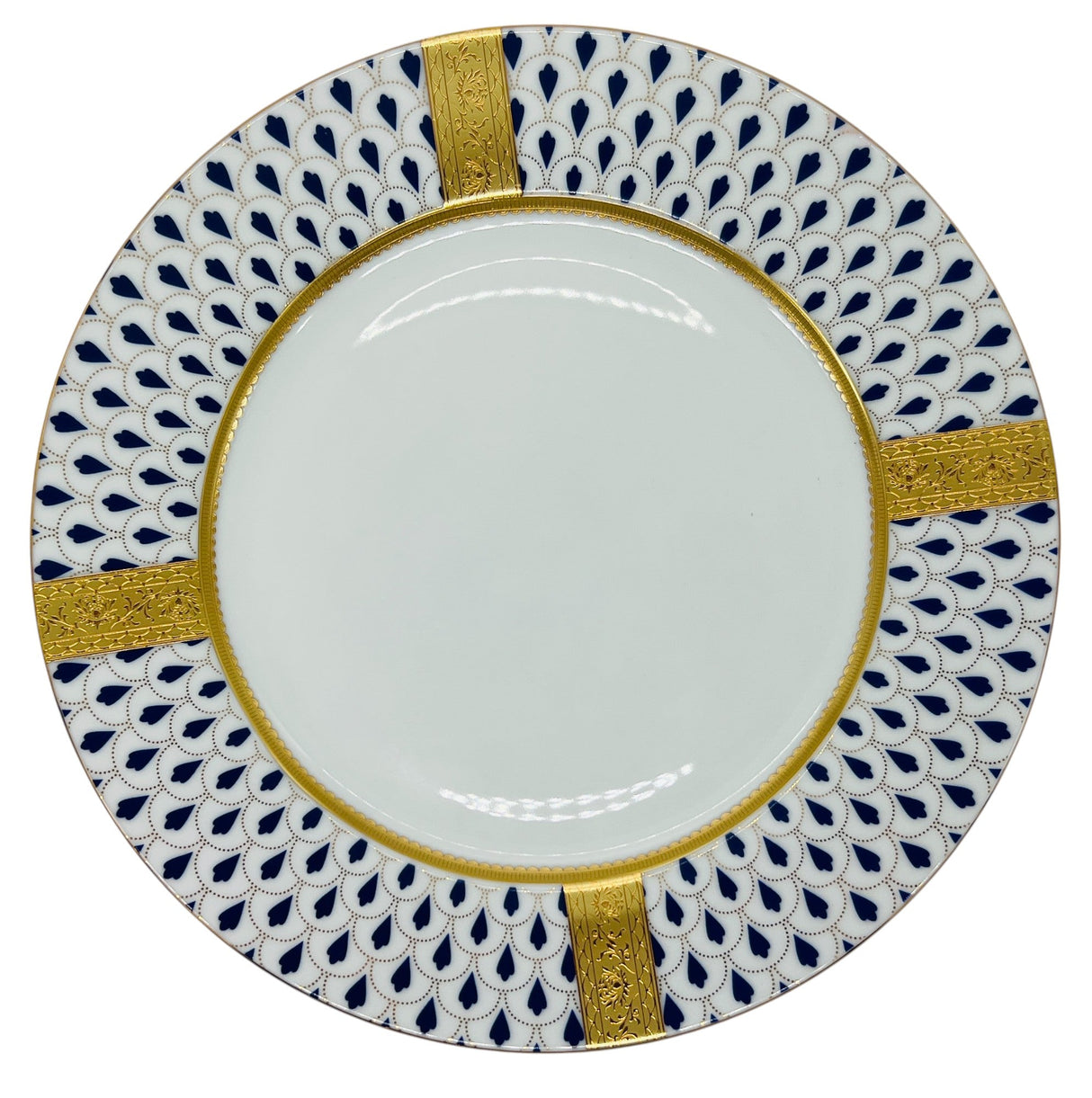 Veronese Ceramic Dinner Plate 10.75", Italian Design, Blue and Gold, PE19295 - Al Kabayel Discount CentreVeronese Ceramic Dinner Plate 10.75", Italian Design, Blue and Gold, PE19295PlatesVERONESEAl Kabayel Discount Centre