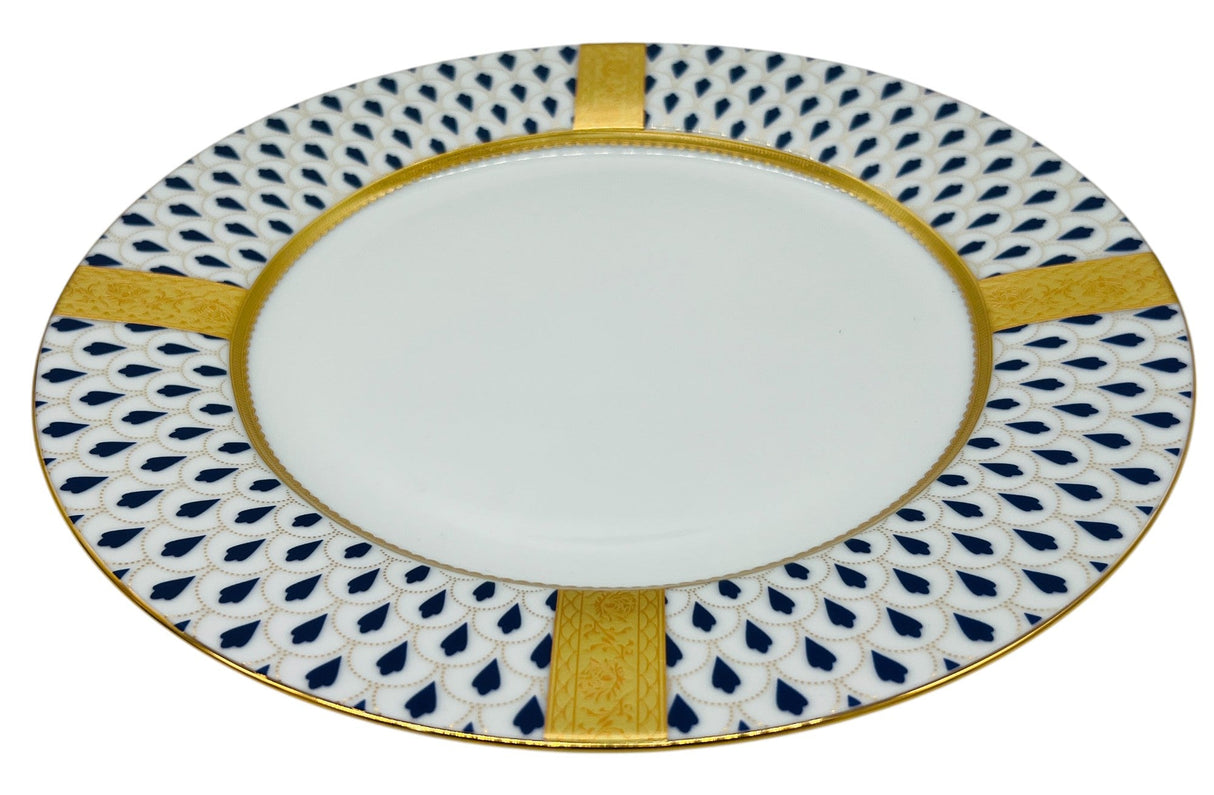 Veronese Ceramic Dinner Plate 10.75", Italian Design, Blue and Gold, PE19295 - Al Kabayel Discount CentreVeronese Ceramic Dinner Plate 10.75", Italian Design, Blue and Gold, PE19295PlatesVERONESEAl Kabayel Discount Centre