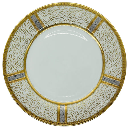 Veronese Ceramic Serving Plate 10.75", Italian Design, White - Gold and Silver Designs - Al Kabayel Discount CentreVeronese Ceramic Serving Plate 10.75", Italian Design, White - Gold and Silver DesignsPlatesVERONESEAl Kabayel Discount Centre