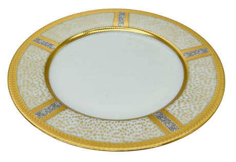 Veronese Ceramic Serving Plate 8", Italian Design, White - Gold and Silver Designs - Al Kabayel Discount CentreVeronese Ceramic Serving Plate 8", Italian Design, White - Gold and Silver DesignsPlatesVERONESEAl Kabayel Discount Centre