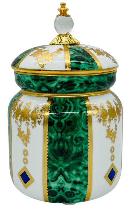 Veronese Ceramic Sugar Pot 12cm*12cm*20cm, Italian Design, Royal Green and Gold, PE19039 - Al Kabayel Discount CentreVeronese Ceramic Sugar Pot 12cm*12cm*20cm, Italian Design, Royal Green and Gold, PE19039Jars & Food SaversVERONESEAl Kabayel Discount Centre