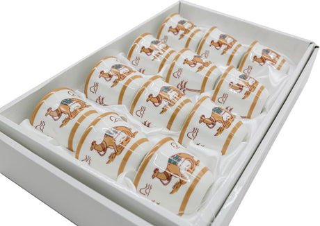 Verucci Ceramic 12Pcs Arabic Coffee Cup Set Cawa Cup With Camel Photo - 60ML - Al Kabayel Discount CentreVerucci Ceramic 12Pcs Arabic Coffee Cup Set Cawa Cup With Camel Photo - 60MLTea CupsVERUCCIAl Kabayel Discount Centre