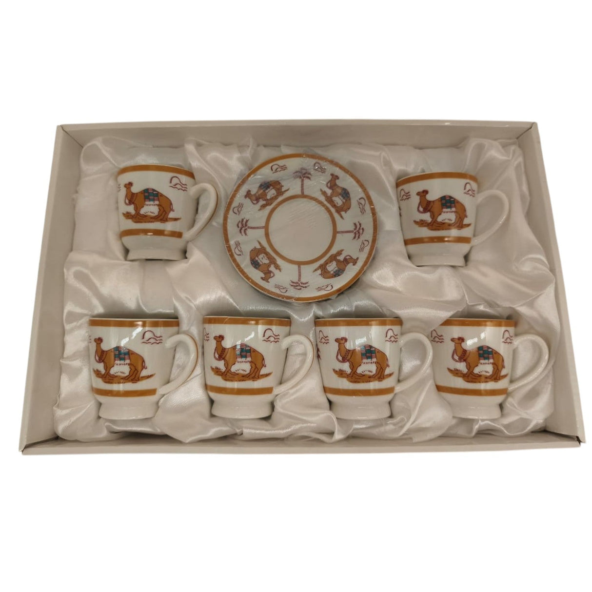 Verucci Ceramic Cup and Saucer 12Pcs Set With Camel Photo 6 Cups With 6 Saucers - 150ML - Al Kabayel Discount CentreVerucci Ceramic Cup and Saucer 12Pcs Set With Camel Photo 6 Cups With 6 Saucers - 150MLTea CupsVERUCCIAl Kabayel Discount Centre