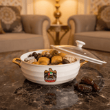 Verucci Luxury White Ceramic Candy Bowl with UAE Falcon Emblem & Glass Lid – 8 Inch - Al Kabayel Discount CentreVerucci Luxury White Ceramic Candy Bowl with UAE Falcon Emblem & Glass Lid – 8 InchBowlsVERUCCIAl Kabayel Discount Centre