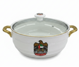 Verucci Luxury White Ceramic Candy Bowl with UAE Falcon Emblem & Glass Lid – 8 Inch - Al Kabayel Discount CentreVerucci Luxury White Ceramic Candy Bowl with UAE Falcon Emblem & Glass Lid – 8 InchBowlsVERUCCIAl Kabayel Discount Centre
