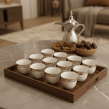 Verucci Modern White Ceramic Arabic Cawa Cups Set of 12 Golden Rim Contemporary Design Coffee Cups 80 ml - Al Kabayel Discount CentreVerucci Modern White Ceramic Arabic Cawa Cups Set of 12 Golden Rim Contemporary Design Coffee Cups 80 mlTea CupsVERUCCIAl Kabayel Discount Centre