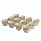 Verucci Modern White Ceramic Arabic Cawa Cups Set of 12 Golden Rim Contemporary Design Coffee Cups 80 ml - Al Kabayel Discount CentreVerucci Modern White Ceramic Arabic Cawa Cups Set of 12 Golden Rim Contemporary Design Coffee Cups 80 mlTea CupsVERUCCIAl Kabayel Discount Centre