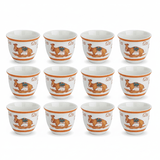 Verucci White Ceramic Arabic Coffee Cawa Cups Set of 12 Orange Rim Camel Design Middle Eastern Gahwa Finjan 80 ml - Al Kabayel Discount CentreVerucci White Ceramic Arabic Coffee Cawa Cups Set of 12 Orange Rim Camel Design Middle Eastern Gahwa Finjan 80 mlTea CupsVERUCCIAl Kabayel Discount Centre