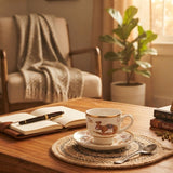 Verucci White Ceramic Mug & Saucer Set Camel Desert Motif - 300ml - Al Kabayel Discount CentreVerucci White Ceramic Mug & Saucer Set Camel Desert Motif - 300mlMugsVERUCCIAl Kabayel Discount Centre
