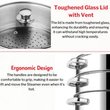 Vinod 24cm 3 - Tier Stainless Steel Idli Steamer with Glass Lid – Heavy Base Cooker - Al Kabayel Discount CentreVinod 24cm 3 - Tier Stainless Steel Idli Steamer with Glass Lid – Heavy Base CookerFood StreamersVINODAl Kabayel Discount Centre